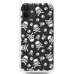 Skull Crossbones Seamless Pattern Holiday-halloween-wallpaper Wrapping Packing Backdrop Iphone 12/12 Pro Tpu Uv Print Case by Ravend