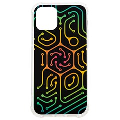 Circuit Hexagonal Geometric Pattern Background Pattern Iphone 12/12 Pro Tpu Uv Print Case by Jancukart