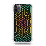 Circuit Hexagonal Geometric Pattern Background Pattern iPhone 11 Pro Max 6.5 Inch TPU UV Print Case Front