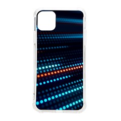 Orange Blue Dot Dots Lines Abstract Abstract Digital Art Iphone 11 Pro Max 6 5 Inch Tpu Uv Print Case by Jancukart