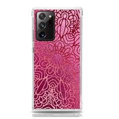 Pink Mandala Glitter Bohemian Girly Glitter Samsung Galaxy Note 20 Ultra Tpu Uv Case by Semog4