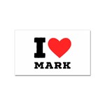 I love mark Sticker Rectangular (100 pack) Front