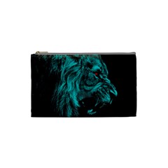 Angry Male Lion Predator Carnivore Cosmetic Bag (small) by Semog4