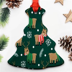 Cute Christmas Pattern Doodle Christmas Tree Ornament (two Sides) by Semog4