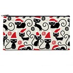 Cute Christmas Seamless Pattern Vector Pencil Case Front