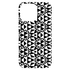 Geometric-tile-background Iphone 14 Pro Max Black Uv Print Case by Semog4