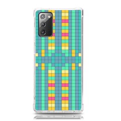 Checkerboard-squares-abstract- Samsung Galaxy Note 20 Tpu Uv Case by Semog4