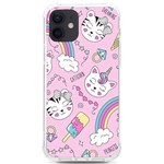 Beautiful Cute Animals Pattern Pink iPhone 12/12 Pro TPU UV Print Case Front