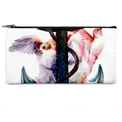 Anchor Watercolor Painting Tattoo Art Anchors And Birds Pencil Case by Salman4z