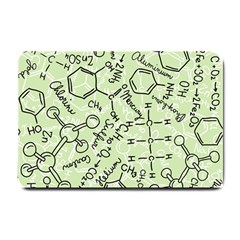 Multicolored Chemical Bond Illustration Chemistry Formula Science Small Doormat by Salman4z