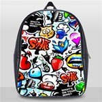 Graffiti Art Cartoon Comic School Bag (XL) Front