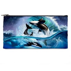 Orca Wave Water Underwater Pencil Case by Salman4z