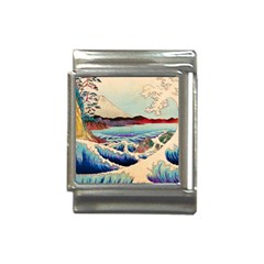 Wave Japanese Mount Fuji Woodblock Print Ocean Italian Charm (13mm) by Salman4z