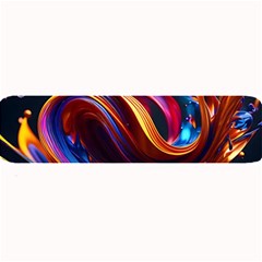 Waves Splash Liquid Paint Wall Large Bar Mat by Jancukart