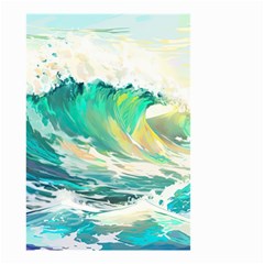 Waves Ocean Sea Tsunami Nautical 90 Small Garden Flag (two Sides) by Jancukart