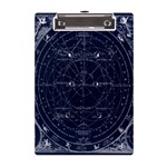 Vintage astrology poster A5 Acrylic Clipboard Front