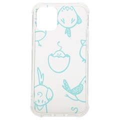 Birds Seamless Pattern Blue Iphone 12 Mini Tpu Uv Print Case	 by ConteMonfrey