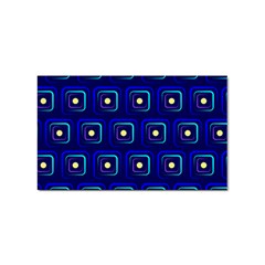 Blue Neon Squares - Modern Abstract Sticker (rectangular) by ConteMonfrey