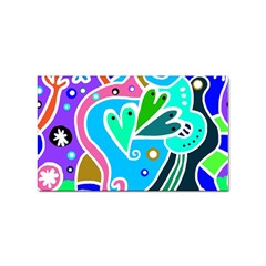 Crazy Pop Art - Doodle Hearts   Sticker (rectangular) by ConteMonfrey