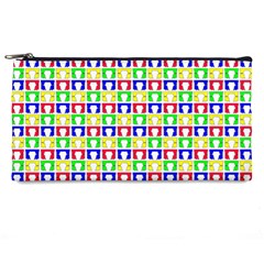 Colorful Curtains Seamless Pattern Pencil Case by Amaryn4rt