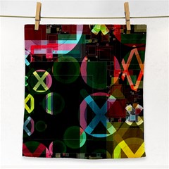 Abstract Color Texture Creative Face Towel by Uceng