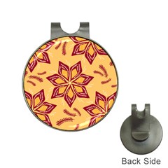 Flower Mandala Template Sketch Drawing Art Hat Clips With Golf Markers by Uceng