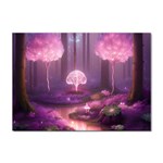 Trees Forest Landscape Nature Neon Sticker A4 (100 pack) Front