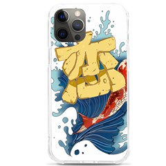 Wave Fish Koi Splash Character Carp Iphone 12 Pro Max Tpu Uv Print Case by Wegoenart