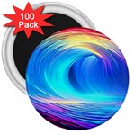 Art Fantasy Painting Colorful Pattern Design 3  Magnets (100 pack) Front