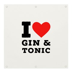 I Love Gin And Tonic Banner And Sign 4  X 4  by ilovewhateva