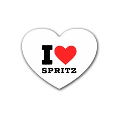 I Love Spritz Rubber Coaster (heart) by ilovewhateva