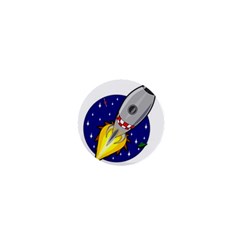 Rocket Ship Launch Vehicle Moon 1  Mini Buttons by Salman4z