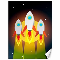 Rocket Take Off Missiles Cosmos Canvas 36  X 48  by Salman4z