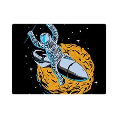 Astronaut Planet Space Science Premium Plush Fleece Blanket (mini) by Salman4z