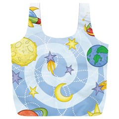 Science Fiction Outer Space Full Print Recycle Bag (xxl) by Salman4z