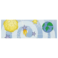 Science Fiction Outer Space Banner And Sign 9  X 3  by Salman4z