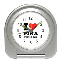 I Love Pina Colada Travel Alarm Clock by ilovewhateva