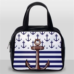 Anchor Background Design Classic Handbag (one Side) by Salman4z