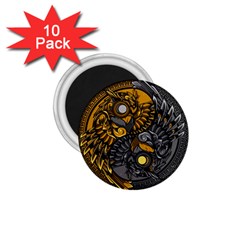 Yin-yang-owl-doodle-ornament-illustration 1 75  Magnets (10 Pack)  by Salman4z