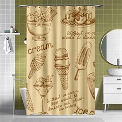 Ice-cream-vintage-pattern Shower Curtain 48  X 72  (small)  by Salman4z