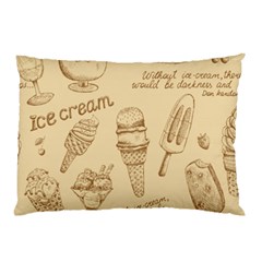 Ice-cream-vintage-pattern Pillow Case (two Sides) by Salman4z