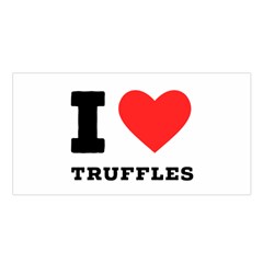 I Love Truffles Satin Shawl 45  X 80  by ilovewhateva