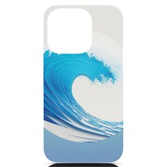 Wave Tsunami Tidal Wave Ocean Sea Water Iphone 14 Pro Black Uv Print Case by Ravend