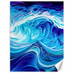 Tsunami Waves Ocean Sea Nautical Nature Water Canvas 36  X 48  by Ravend