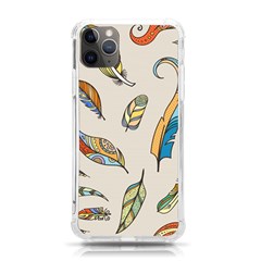 Vector-boho-doodle-feathers-seamless-pattern-illustration Iphone 11 Pro Max 6 5 Inch Tpu Uv Print Case by Salman4z