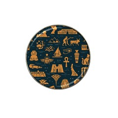 Dark-seamless-pattern-symbols-landmarks-signs-egypt Hat Clip Ball Marker by Salman4z