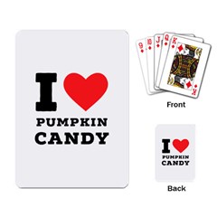 I Love Pumpkin Candy Playing Cards Single Design (rectangle) by ilovewhateva