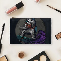 Illustration-astronaut-cosmonaut-paying-skateboard-sport-space-with-astronaut-suit Cosmetic Bag (medium) by Salman4z