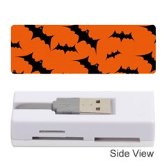 Halloween-card-with-bats-flying-pattern Memory Card Reader (stick) by Salman4z