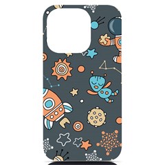 Space-seamless-pattern Iphone 14 Pro Black Uv Print Case by Salman4z